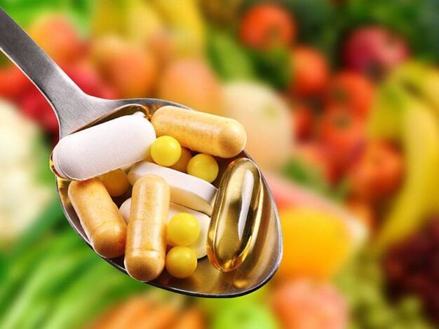 Vitaminas en una cuchara