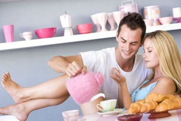 hombre y mujer felices